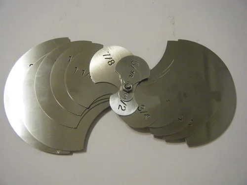 Miniatura 2 de Davis Large Radius Gage Set 1/4"-2 1/8