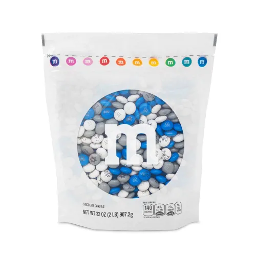 M&M'S Dulces de chocolate con leche prediseñados Bar Mitzvah – 5 libras de dulces a granel en paquete resellable para la fiesta de Bar Mitzvah