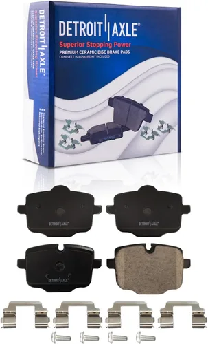 Miniatura 33 de Detroit Axle - Kit de freno trasero para Ford 2022 2023 Maverick 11.89 pulgadas rotores de freno de disco perforados y ranurados pastillas de freno