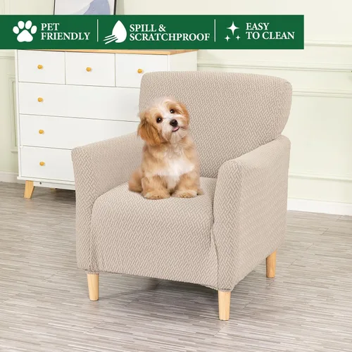 Miniatura 2 de Fundas estampadas para sillón de banquete fundas suaves para sillón de 1 pieza, fundas elásticas para silla de sala de estar, funda antideslizante