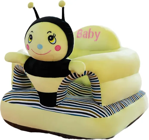 Miniatura 9 de Asiento de apoyo para bebé, lindo sofá para bebé para sentarse, cómodos asientos de felpa para bebés