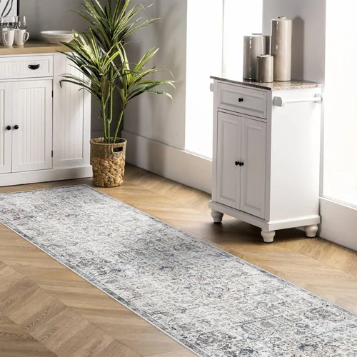 Miniatura 4 de Alfombra de Pasillo Lavable - Alfombras de Cocina de 2'6"x12' con Respaldo Antideslizante, Alfombras de Casa de Campo para Interiores para Sala