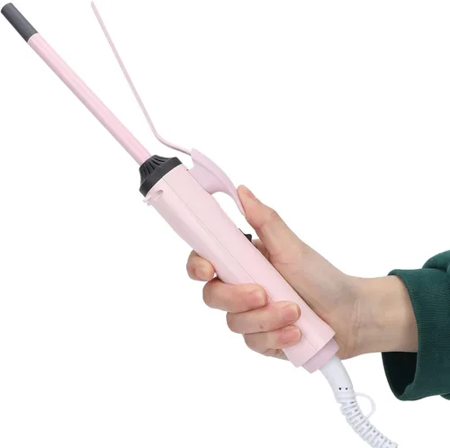 Miniatura 7 de Varita rizadora fina, 0.354 in, pequeña y fina para cabello corto y largo, rizador de pelo de cerámica, rizador de pelo, rizador de cabello fino