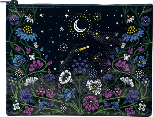 Miniatura 21 de Blue Q Bolsa con cremallera, hecha de 95% material reciclado, 7.25 pulgadas de alto x 9.5 pulgadas de ancho, cremallera gruesa colorida