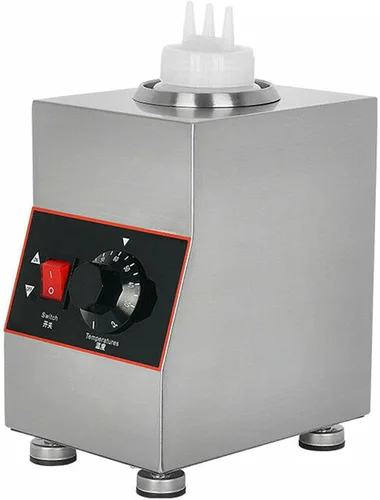 Miniatura 4 de Dispensador de calentador de queso de nacho comercial, 160 W, 22.0 fl oz, calentador de salsa de dulce de azúcar caliente, calentador eléctrico