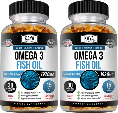 Miniatura 12 de Kaya Naturals Suplemento Omega 3 - Aceite de pescado Omega 3 hecho en la naturaleza, aceite de pescado pelágico 100% puro cosechado en el mar sin