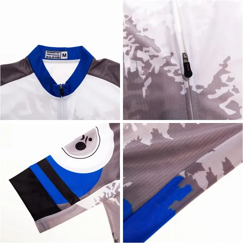 Miniatura 4 de Conjunto de pantalones cortos de jersey de ciclismo acolchado para hombre