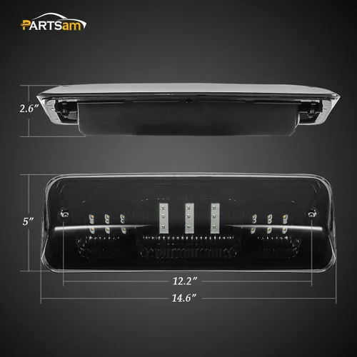 Miniatura 8 de Partsam Luz de freno de montaje alto 3ª tercera luz de freno de repuesto para Ford F150 F-150 2004 2005 2006 2007 2008 LED ahumada trasera cabina