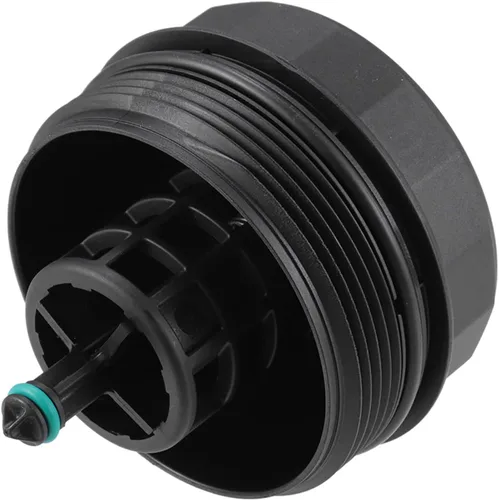 Miniatura 6 de X AUTOHAUX Cubierta negra del casquillo del filtro del motor del aceite del coche para BMW 128i 135i 228i 320i 328i 335i X1 X3 11-42-7-525-334