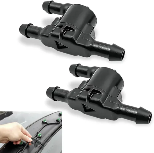 Pack-2 - Válvula de retención para limpiaparabrisas de automóvil, repuesto de conector de manguera de boquilla de limpieza de 3 puertos #8532128020,