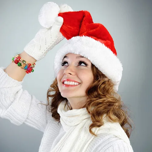 Miniatura 2 de ZOLEAROPY X-Mas - Pulseras de Navidad para mujer, diseño de cascabeles y cascabeles