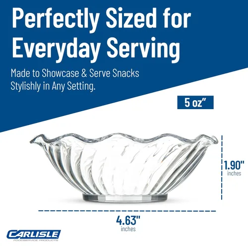 Miniatura 5 de Carlisle FoodService Products 453107 Mini vaso de plástico para parfait, 5 onzas, transparente (paquete de 24)