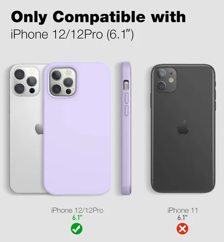 Miniatura 2 de Dracool Funda mejorada para iPhone 12/12 Pro con protector de pantalla a prueba de golpes, protección contra caídas, antiarañazos, suave forro