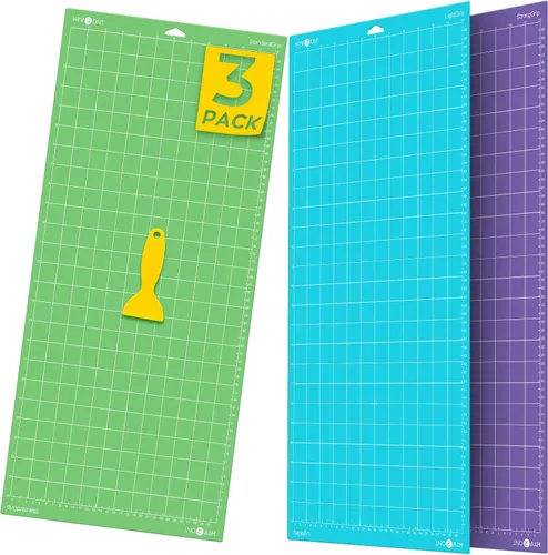 Miniatura 16 de HTVRONT - Alfombrilla de corte, 6 alfombrillas de corte de 12 x 12 pulgadas (estándar, ligera, fuerte, agarre de tela) compatibles con Cricut Maker