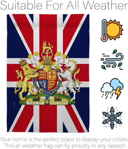 Miniatura 6 de Escudo de armas Bandera de la casa del Reino Unido, dulce vida, simpatía, recuerdo, conmemorativo, duelo, amor, apoyo, emoción, posible, bandera