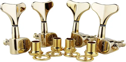 Miniatura 14 de Guyker Afinadores de Bajo para Guitarra (2R + 2L) - Clavijas de afinación con relación 1:17, cabezal sellado, reemplazo de máquina de afinación
