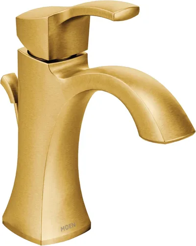 Miniatura 13 de Moen Voss – Grifo monomando de un solo agujero para lavabo de baño, cromado, con placa de cubierta opcional, 6903