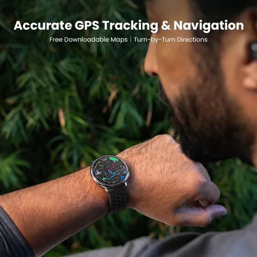 Miniatura 5 de Amazfit Active 2 Sport Smart Watch Fitness Tracker para Android y iPhone, 1.732 pulgadas, batería de 10 días, resistente al agua, mapas GPS, monitor