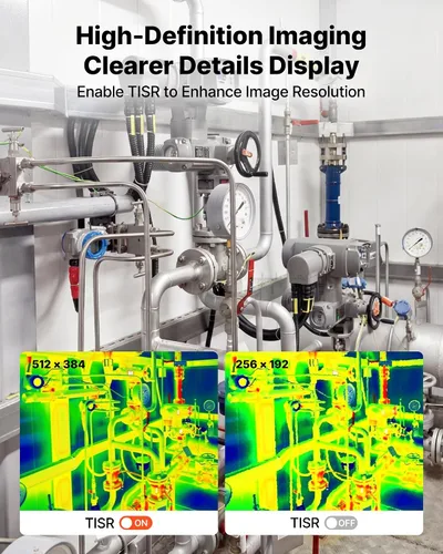 Miniatura 2 de VEVOR Cámara de imágenes térmicas para Android, 512 x 384 TISR Super Resolución, cámara térmica infrarroja con frecuencia de actualización de 25 HZ
