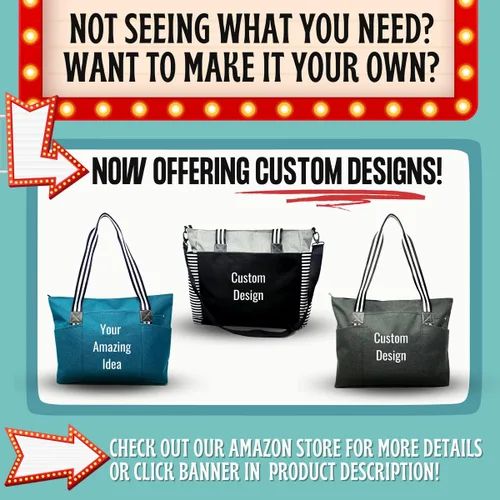 Miniatura 8 de Brooke & Jess Designs Teacher Tote Bag for Work - Teacher Handbag Gifts for Women, Teacher Bag Best Teacher Appreciation Gift