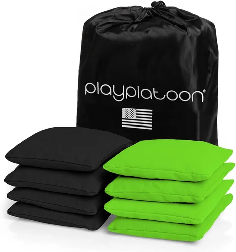 Miniatura 21 de Bolsas de cornhole de tela de pato resistentes a la intemperie premium de Play Platoon - Juego de 8 bolsas de frijoles para juego de Corn Hole