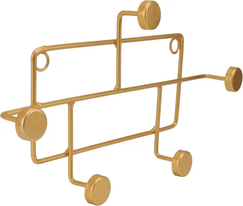 Miniatura 8 de STOBAZA Percheros resistentes para percheros, 2 piezas, ganchos para colgar percheros, llave de hierro, gancho de puerta multifuncional, colgador