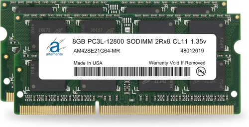 Adamanta Memoria Apple DDR3L 1600MHz SODIMM compatible con iMac (mediados de 2011, finales de 2012, principios y finales de 2013, finales de 2014,