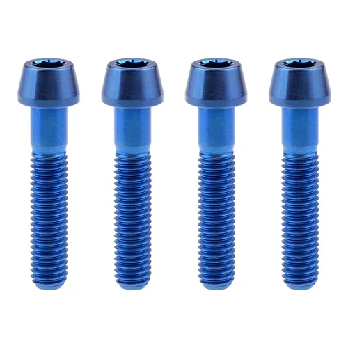Miniatura 55 de Tornillos de titanio Ti M8 x15 20 25 30 35 40 45 50 60 2.756 in 0.049 in de paso hexagonal Allen Tornillos de cabeza hueca paquete de 4