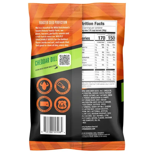 Miniatura 9 de Wild Dutchman Semillas de girasol tostadas en una bolsa resellable para una frescura definitiva y un fácil vertido, paquete de 6 sabores variados