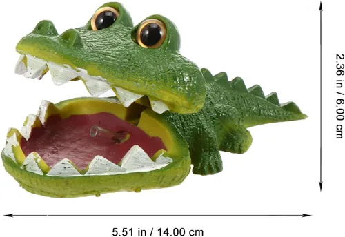 Miniatura 2 de iplusmile Adornos de pecera, adorno de acuario, decoración de animales, acuario, caimán acuario, decoración de paisaje, decoración de acuario