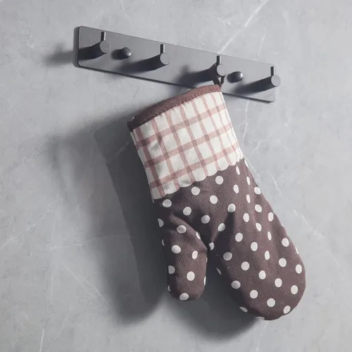 Miniatura 9 de Ganchos adhesivos negros para toallas para baño, montaje en pared, sin taladro, para ducha, resistente, gancho de pared, toallero autoadhesivo