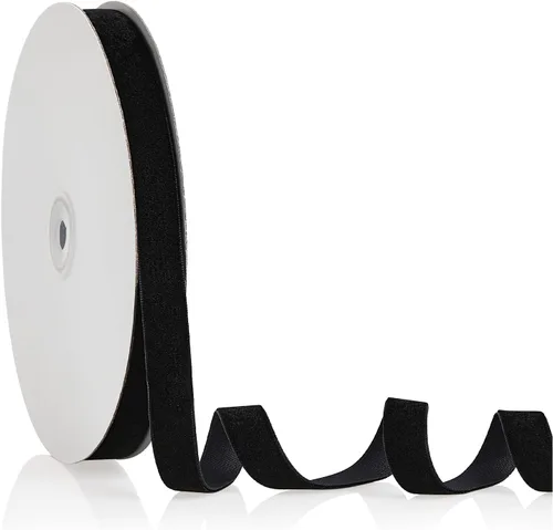 Miniatura 94 de Cinta de terciopelo blanco de 1/4 pulgadas x 20 yardas para decoración de corona de árbol de Navidad, manualidades, adornos hechos a mano, envoltura