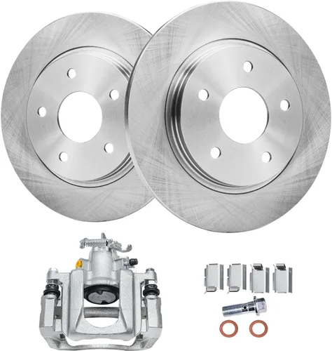 Miniatura 56 de Detroit Axle - Kit de freno delantero para Volkswagen Golf Jetta City Beetle Rotores de freno de disco de repuesto pastillas de freno de cerámica