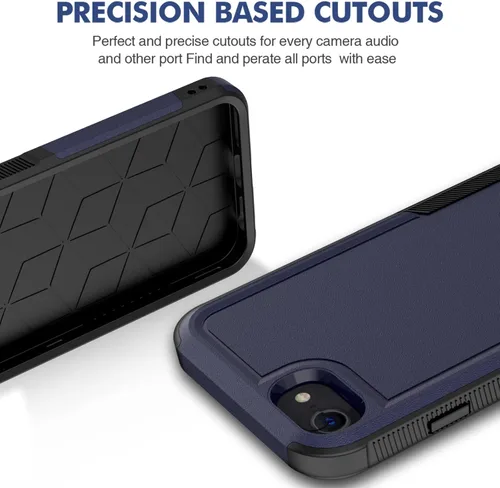 Miniatura 415 de Jeylly Funda para iPhone SE/Funda para iPhone 5S, Exterior de Plástico Duro que Absorbe Golpes + Interior de Silicona de Goma Defensor contra
