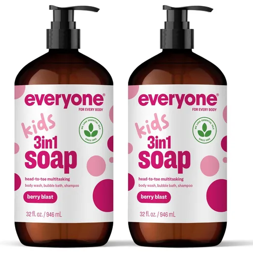 Miniatura 8 de Everyone - Jabón 3 en 1 para niños, gel de baño, baño de burbujas, champú, 32 onzas (paquete de 2), canción de cuna de lavanda, hecho con aceites