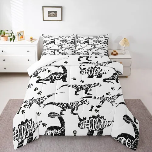 Miniatura 14 de Feelyou Lindo juego de ropa de cama de ajolote para niños y niñas tamaño twin, juego de edredón de salamandra para niños, mujeres y hombres, edredón