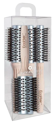 Miniatura 8 de Olivia Garden EcoHair Combo Vent Cepillo redondo de bambú para el cabello