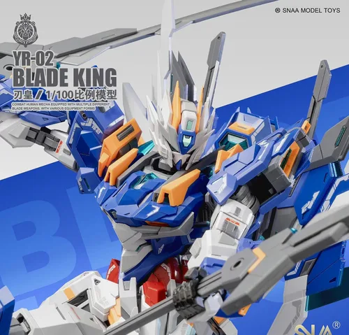 Miniatura 7 de Funtasy Planet Serie Mecha modelo ensamblado 1/100 escala 8.3 pulgadas SNAA Emperor Serie-Blade King, figuras de acción Kits de modelo Mecha Kit