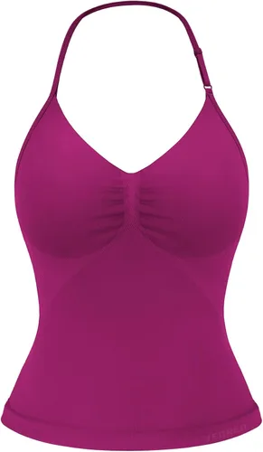 Miniatura 28 de YEOREO SoftHue Impact Longline Top de Tirantes para Mujer Camiseta sin Mangas Halter para Ejercicio sin Espalda Gimnasio Longline con Correa