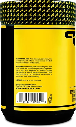 Miniatura 3 de Primaforce L-glutamina en polvo 17.64 oz (1.1 libras) sin sabor – polvo puro de L-glutamina, 0.17 oz por porción, sin OMG, sin gluten, 100 porciones