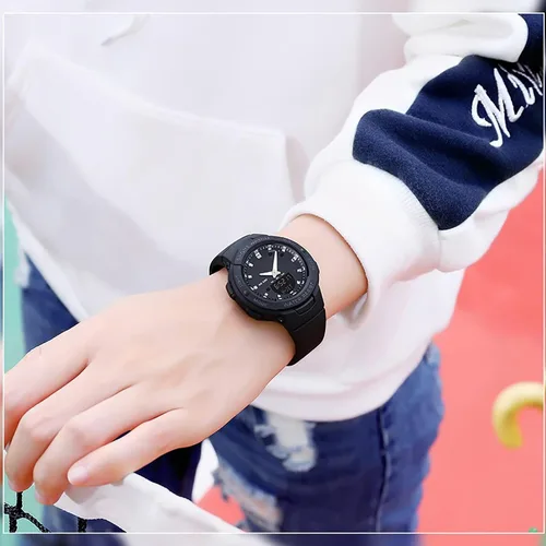 Miniatura 3 de findtime Relojes analógicos digitales deportivos impermeables reloj de doble pantalla LED retroiluminación LED reloj de pulsera luminoso