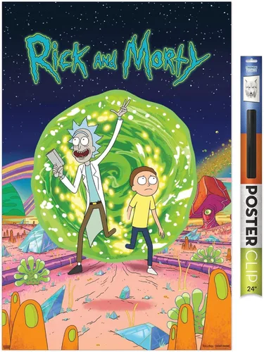 Miniatura 11 de Trends International Rick And Morty - Póster de pared con tapa, 14.725 x 22.375 pulgadas, versión premium sin marco