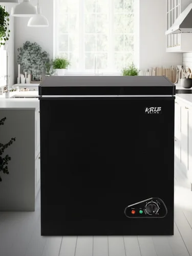 Miniatura 7 de KRIB BLING Congelador de pecho, termostato ajustable, congeladores compactos con cesta de almacenamiento extraíble para casa, cocina, garaje, Negro