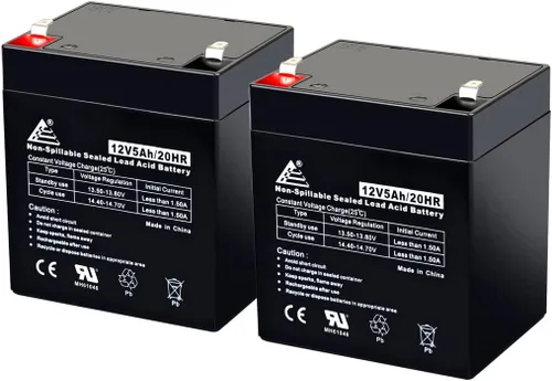 Miniatura 7 de Paquete de 10: 12V 5AH VRLA AGM 12V 5AH Batería recargable para LiftMaster 485LM/Craftsman 53918/Chamberlain 4228 Abrepuertas de garaje, alarma
