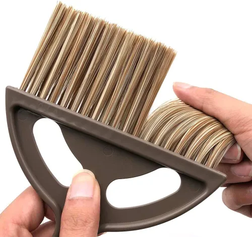 Miniatura 7 de Juego de escoba pequeña y recogedor, mini recogedor y cepillo, juego de escoba de mano y recogedor, mini escoba y recogedor para el hogar, Marrón