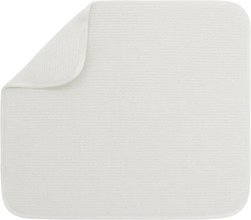 Miniatura 10 de S&T INC. Tapete de microfibra para secado de platos, reversible y absorbente para cocina, de 16 x 18 pulgadas, color negro