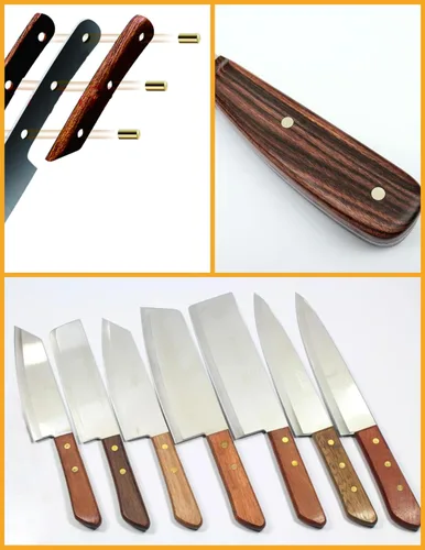 Miniatura 7 de Varillas de latón de 3/16 pulgadas de 3/16 x 12 pulgadas, 6 piezas para hacer cuchillos, pasadores de mangos de cuchillos, stock de cachas
