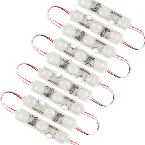 Miniatura 5 de Módulos blancos 100PCS de la muestra del LED 6500K, luces impermeables de la letra del canal 2835 SMD con el respaldo adhesivo para las señales