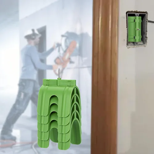 Miniatura 6 de Sumnacon 5 marcadores de salida para instalación de paneles de yeso, herramienta de marcado de paneles de yeso para enchufes eléctricos, protección