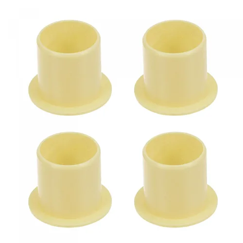 Miniatura 18 de uxcell Rodamientos de manga con bridas 0.315 in diámetro interior 0.394 in OD 0.394 in longitud POM envueltos bujes sin aceite amarillo 4pcs
